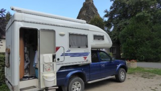 Le Puy-en-Velay, camping de Bouthezard, vuen imprenable
